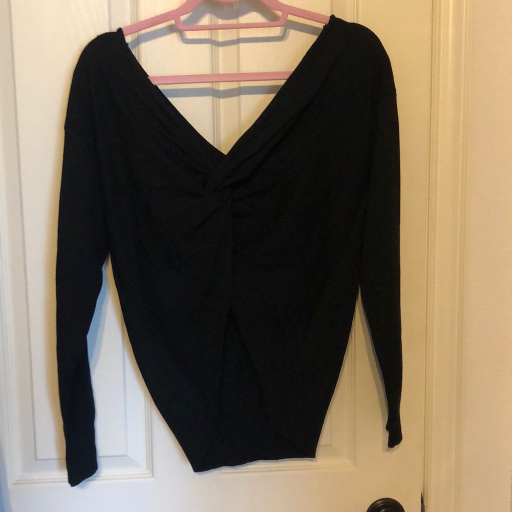 Black long sleeve sweater